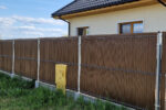 Listwy Ogrodzeniowe Pionowe 123x250cm JK44 Jasny Brąz komplet - obrazek 3
