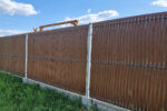Listwy Ogrodzeniowe Pionowe 123x250cm JK44 Jasny Brąz komplet - obrazek 2