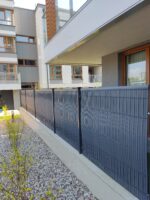 Listwy Ogrodzeniowe Pionowe 123x250cm AK44 Antracyt komplet - obrazek 3