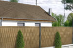 Listwy Ogrodzeniowe Pionowe 173x250cm SK44 Słomkowy komplet - obrazek 4