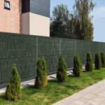 Listwy Ogrodzeniowe Pionowe Szerokie 123x250cm RD12 Zielony komplet