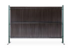 Listwy Ogrodzeniowe Pionowe 123x250cm CK44 Ciemny brąz komplet