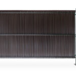 Listwy Ogrodzeniowe Pionowe 123x250cm CK44 Ciemny brąz komplet