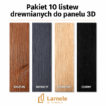 Pakiet 10 listew drewnianych do panelu 3D