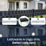 Lampka solarna LED na słupek  60x40 mm - obrazek 2